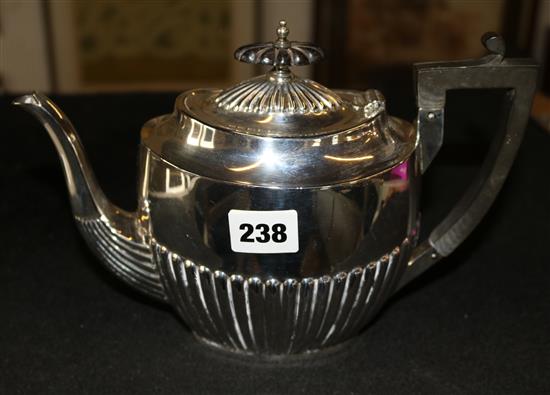 Silver teapot